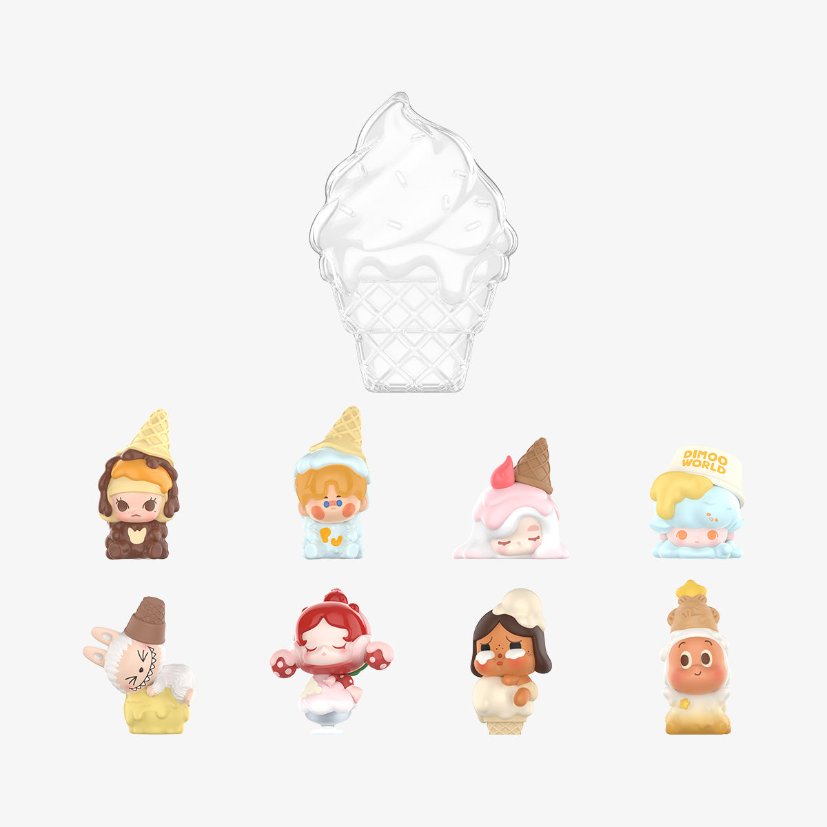 POP BEAN Melt Ice Cream Series Figures Set