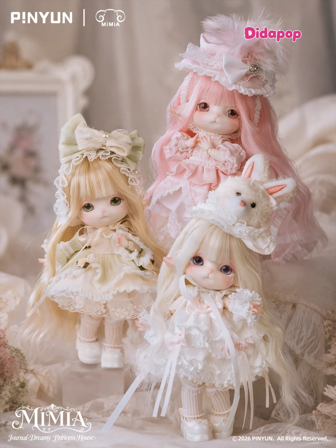 MIMIA Journal Dreamy Princess House BJD blind box doll, part of the 2026 ball-jointed doll blind box trend