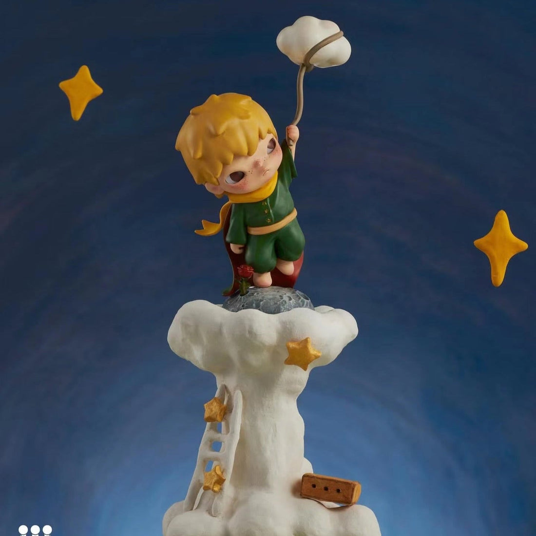 HIRONO Le Petit Prince collectible figure on a cloud and star display