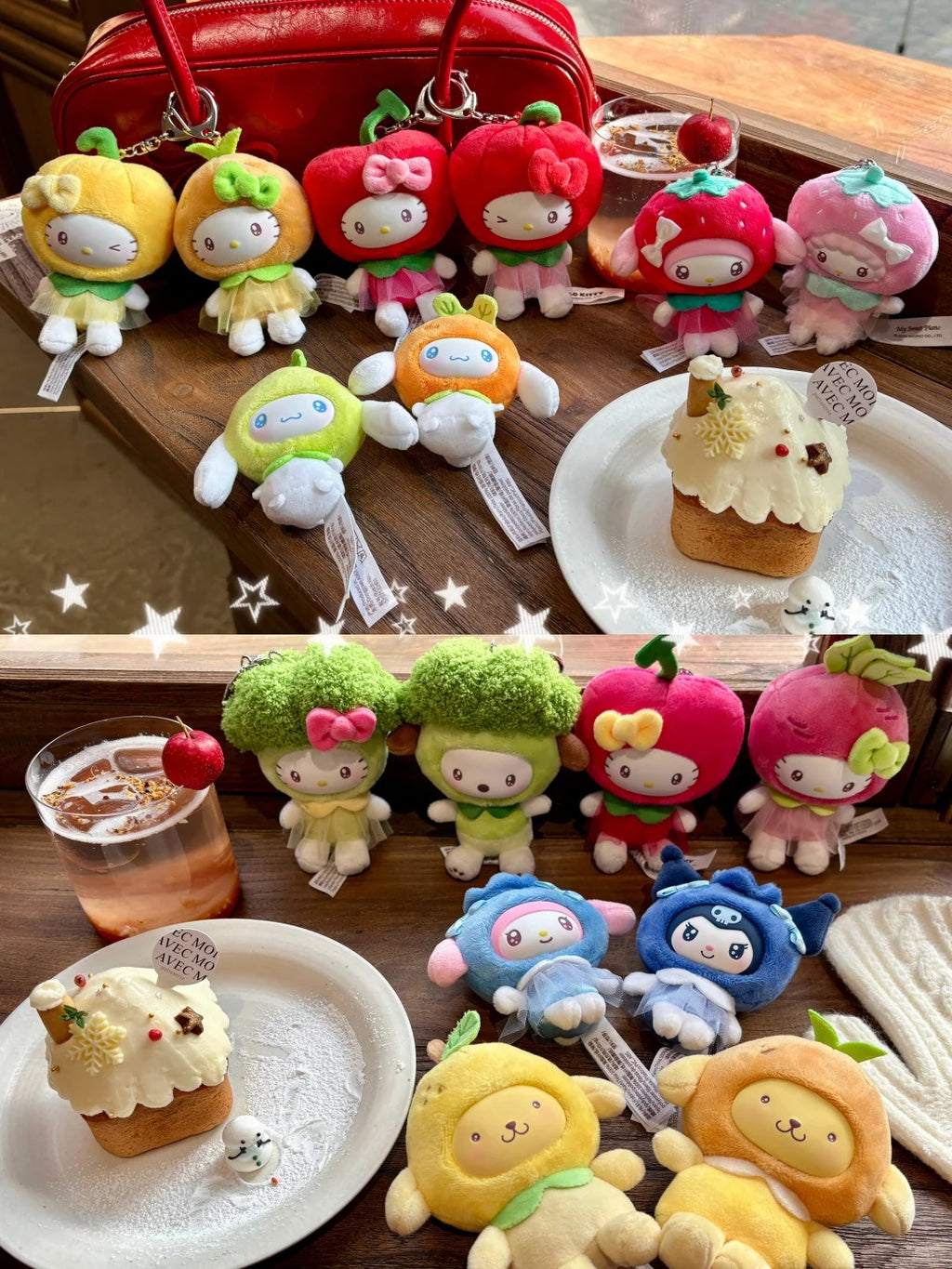 Sanrio Fruit & Veggie Series Plush Blind Box (Two pieces per box)