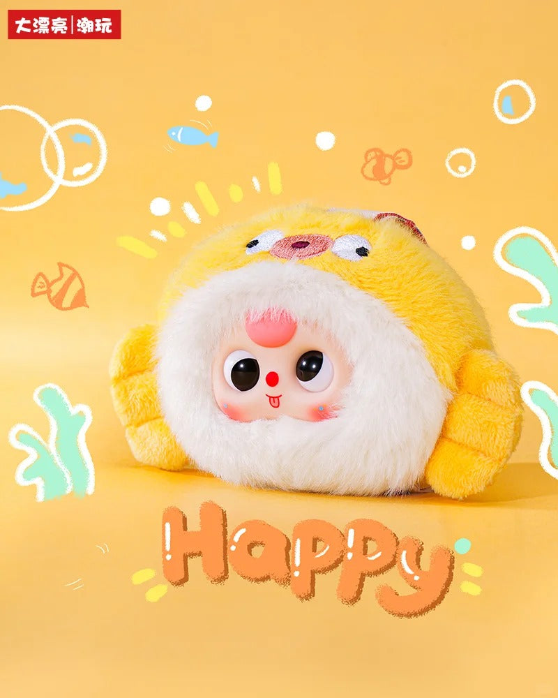 BabyThree Ocean Babies Version 2 Plush Keychain | Cute Collectible Charm