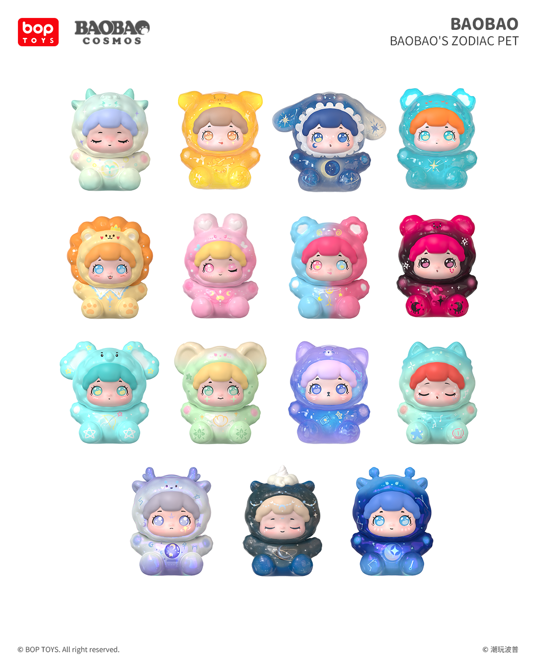 Baobao's Zodiac Pet Series Mini Blind Box | Cute Collectible Figurines