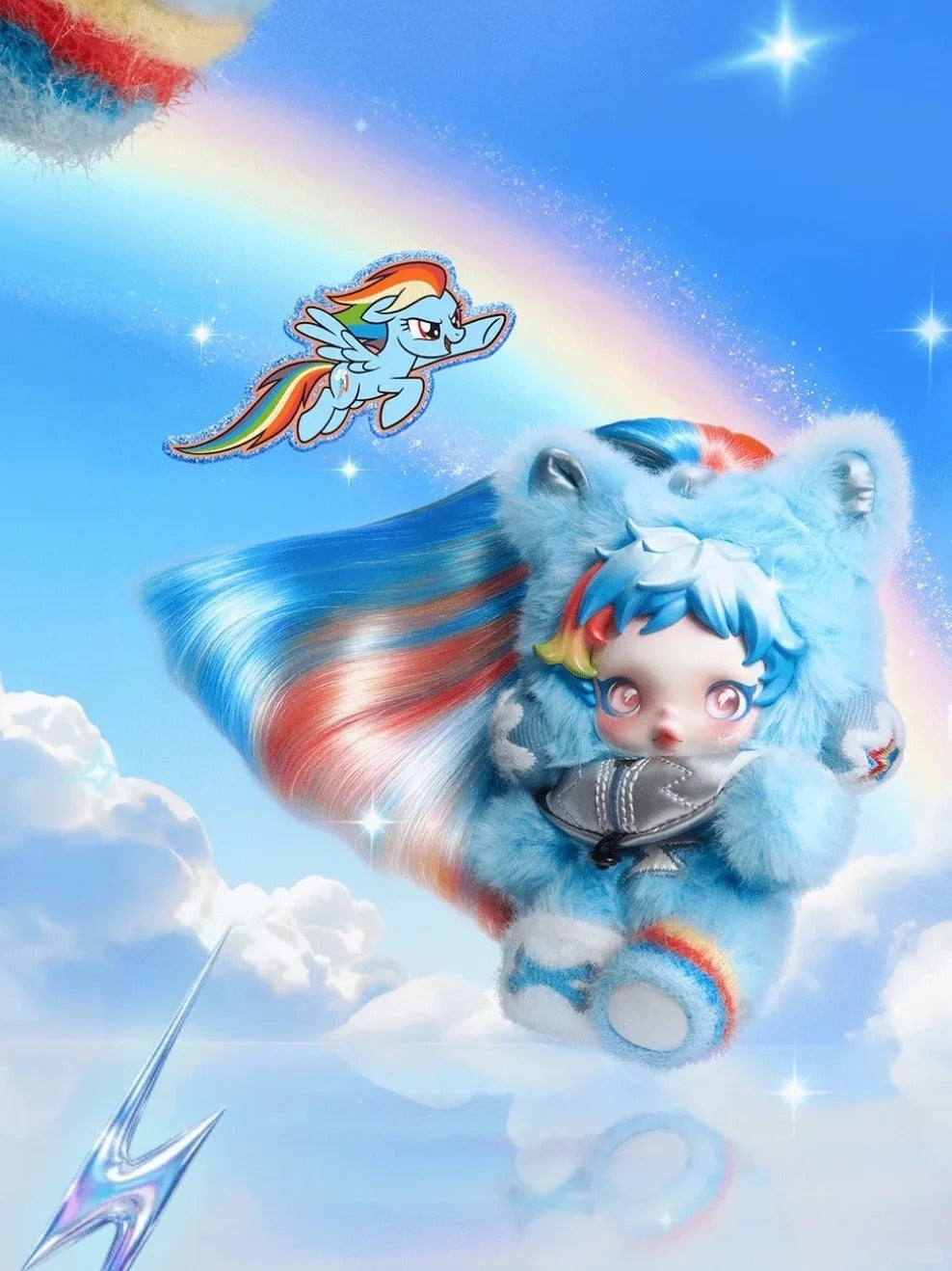 SKULLPANDA × My Little Pony Series Blind Box Plush Toy