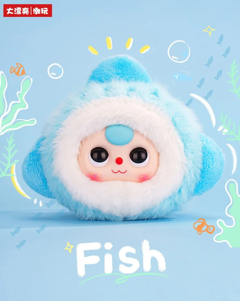 BabyThree Ocean Babies Version 2 Plush Keychain | Cute Collectible Charm