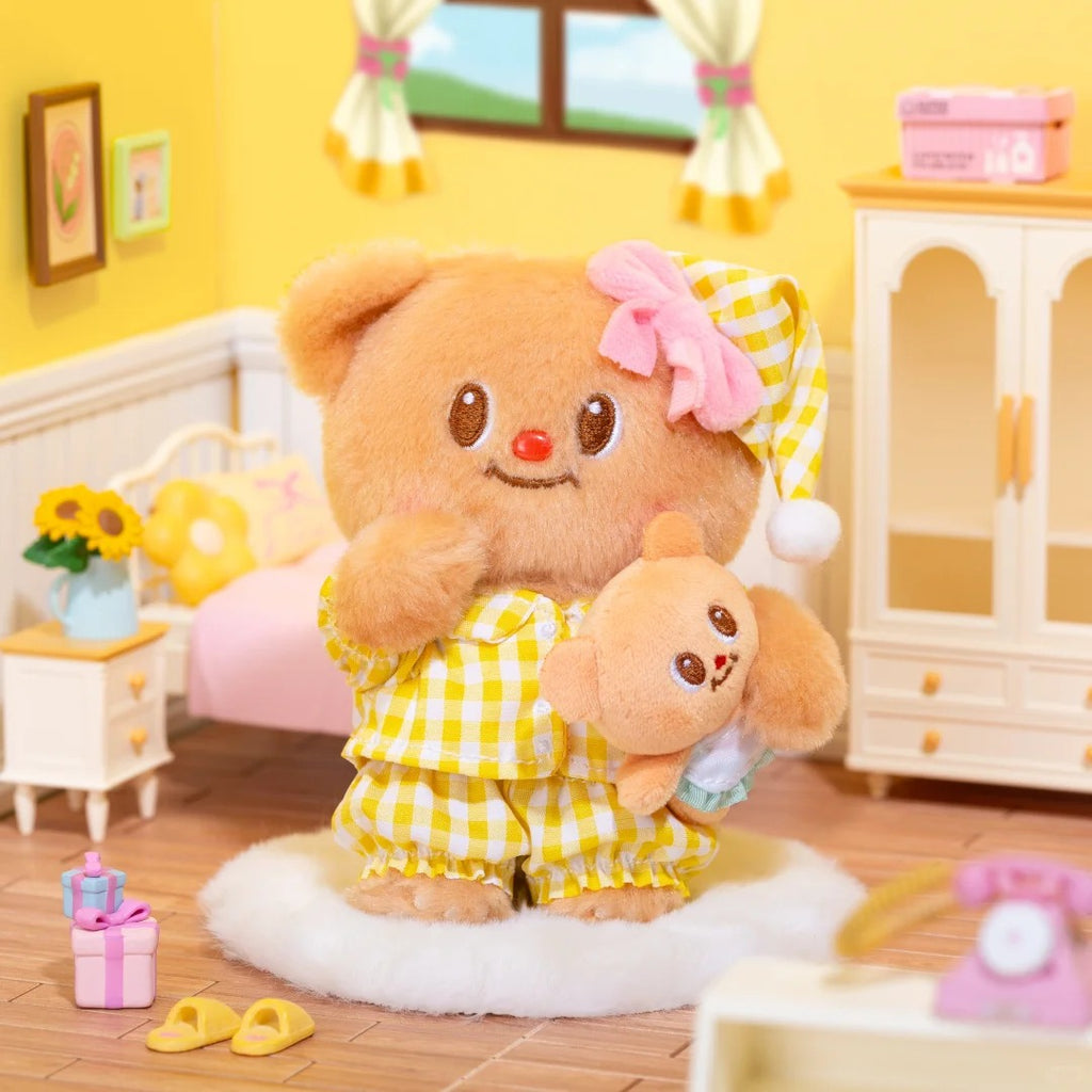 Thai Butter Bear Version 2 Plush Keychain | Kawaii Collectible Charm