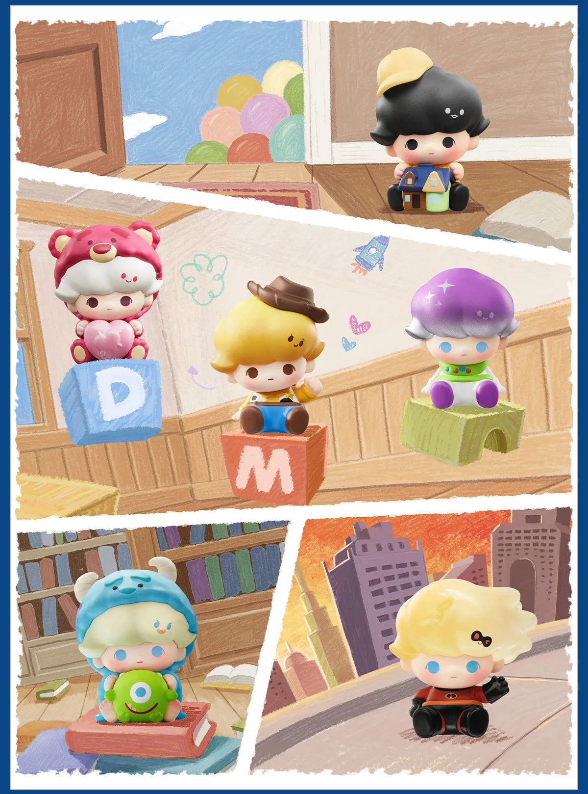 POP BEAN DIMOO WORLD x Pixar Series Blind Box