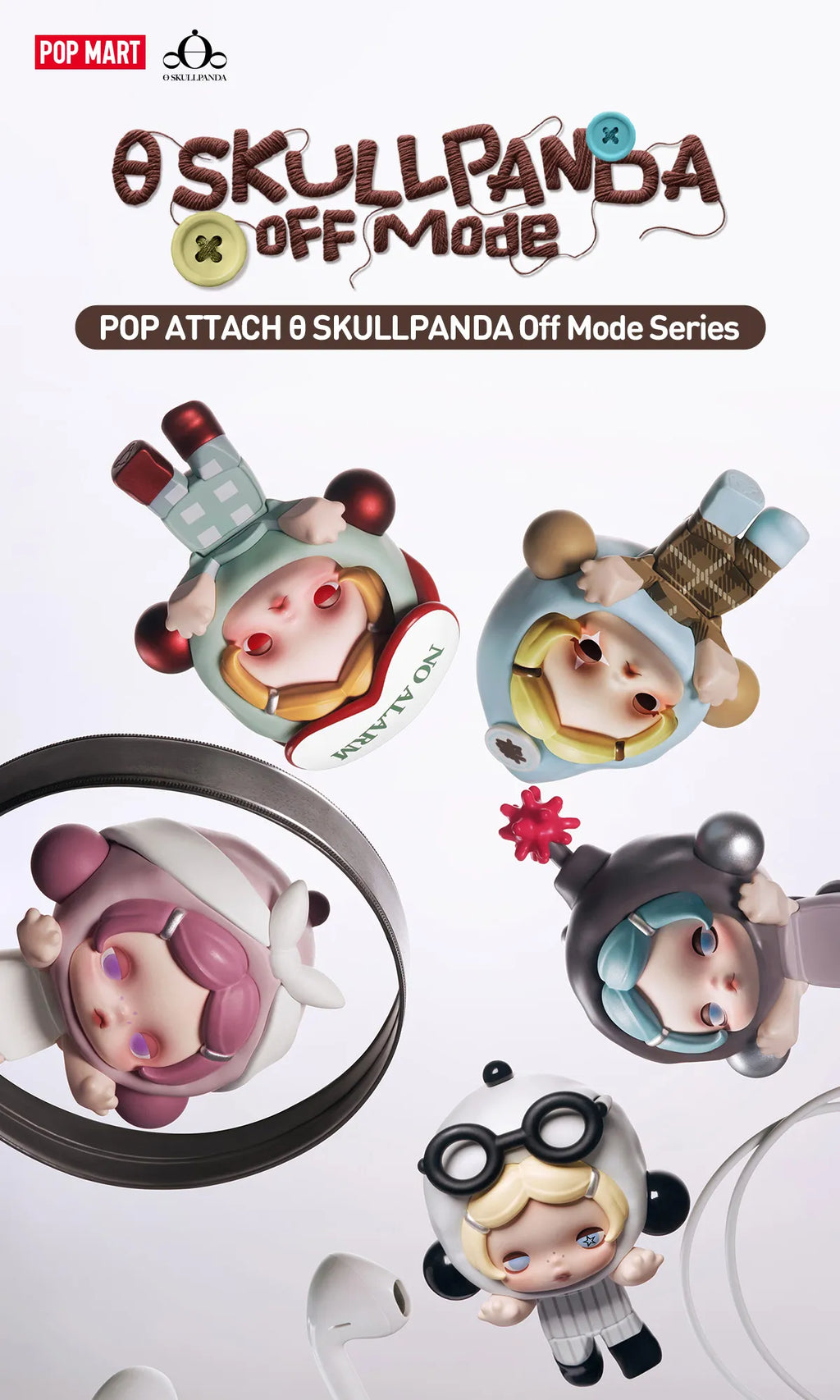 POP ATTACH SKULLPANDA Off Mode Series