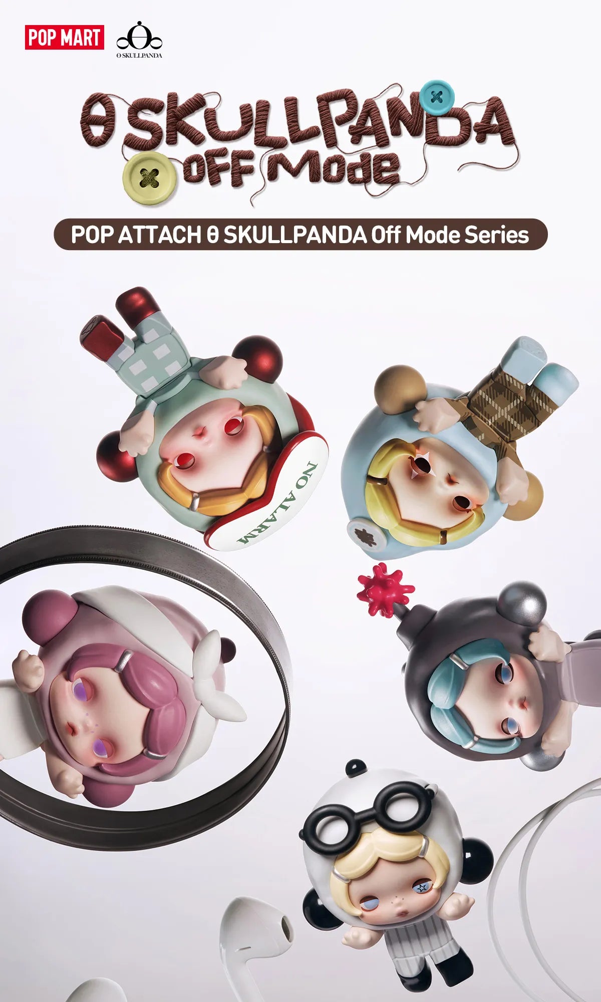 POP ATTACH SKULLPANDA Off Mode Series