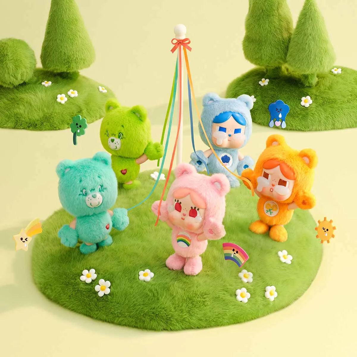 CRYBABY × Care Bears Series - Vinyl Plush Pendant Blind Box