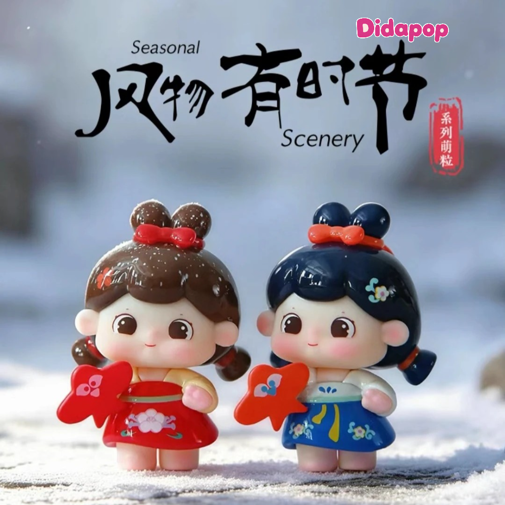 Tangtang Seasonal Scenery Bean Figurine
