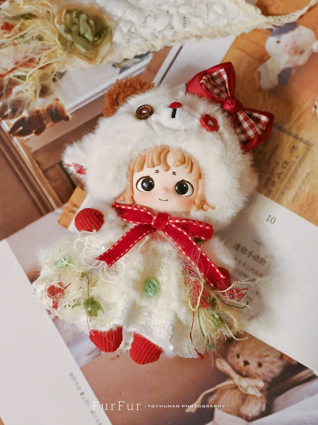 FURFUR The Stitched Dreamtime Blind Box - Retro Plush Doll Collectible with Poseable Skeleton