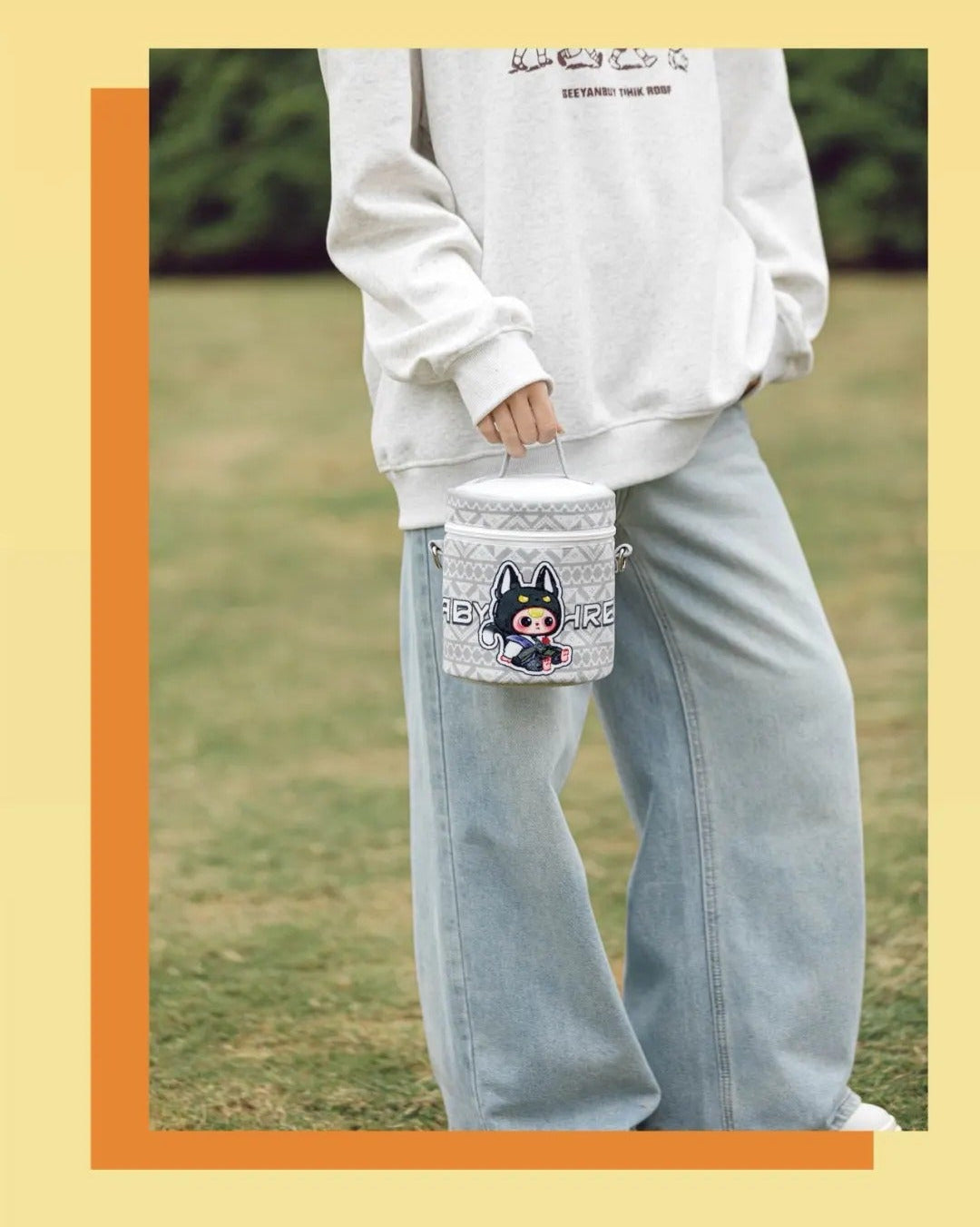 Babythree Thailand Limited Cylinder Bag - Cute Plush Collectible Handbag