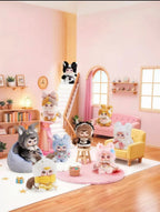 DOOBO Lucky Meow Cafe Plush Blind Box - Cozy Cat-Themed Collectible Toy Series