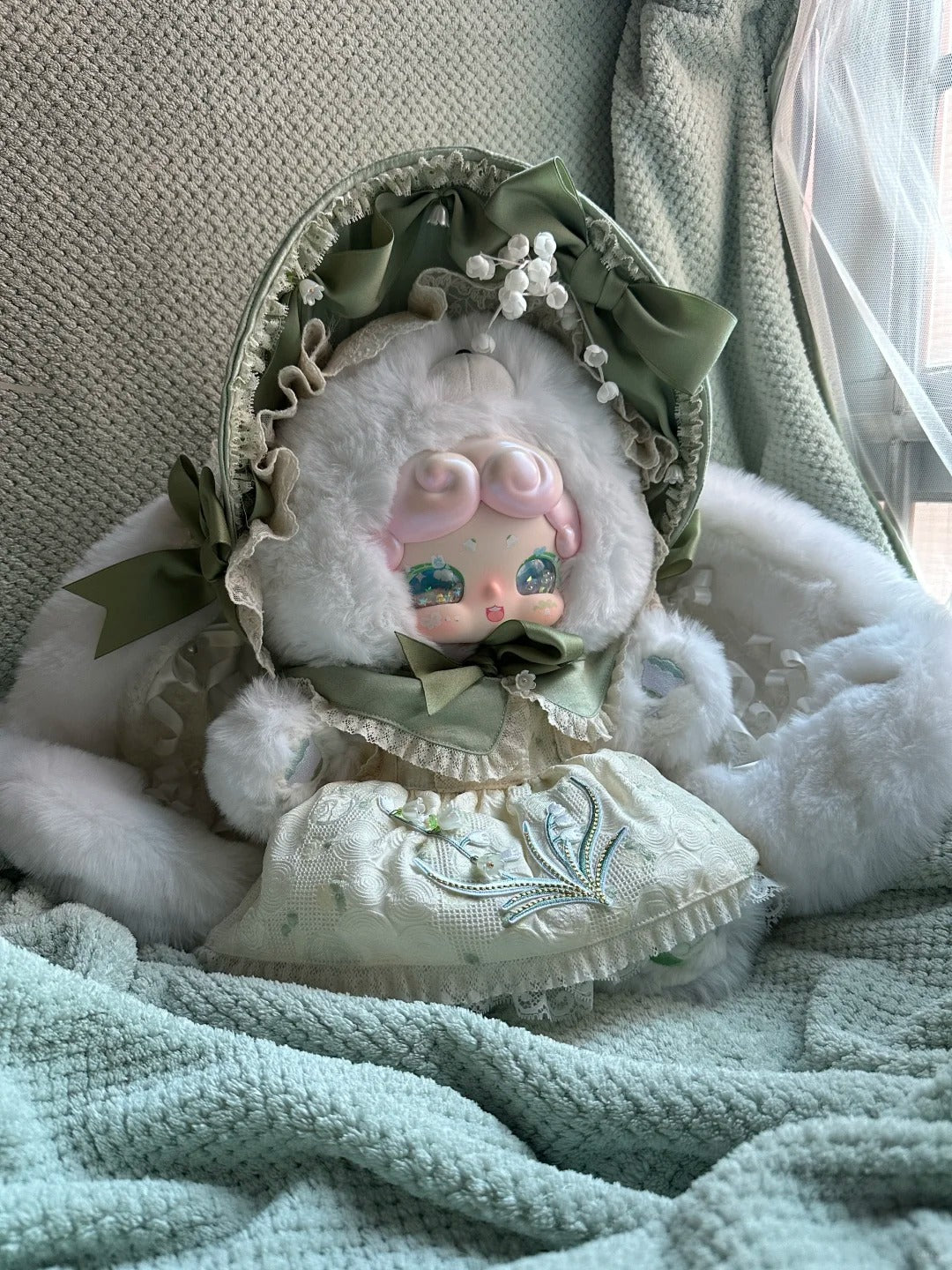 (PRE-ORDER 3-5DYAS) Lucky Deer Nai Limited Edition - Lily of the Valley 600% Plush Hanging Card