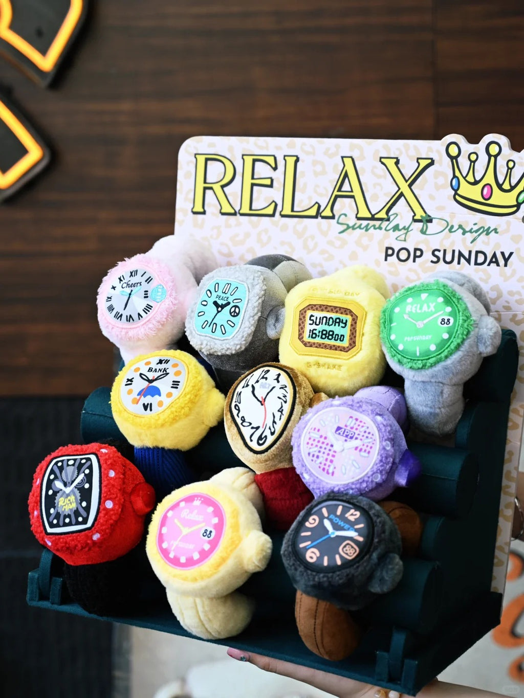 POP SUNDAY Relax Watch Plush Pendant Blind Box