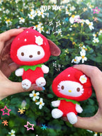 Sanrio Sweet Strawberry Plush Keychain Blind Box