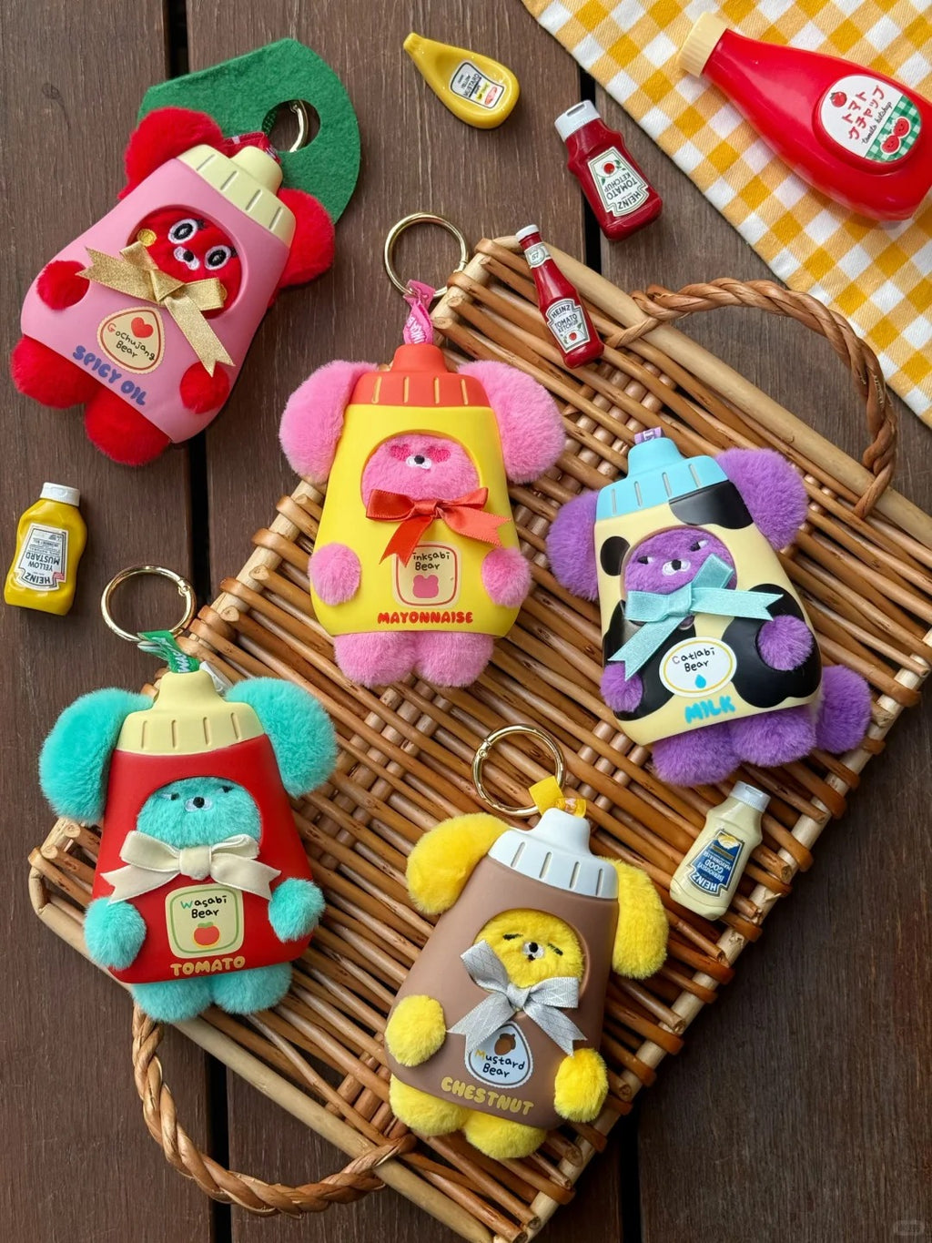 WASABI BEAR V2 Flavor Series Plush Keychain Blind Box