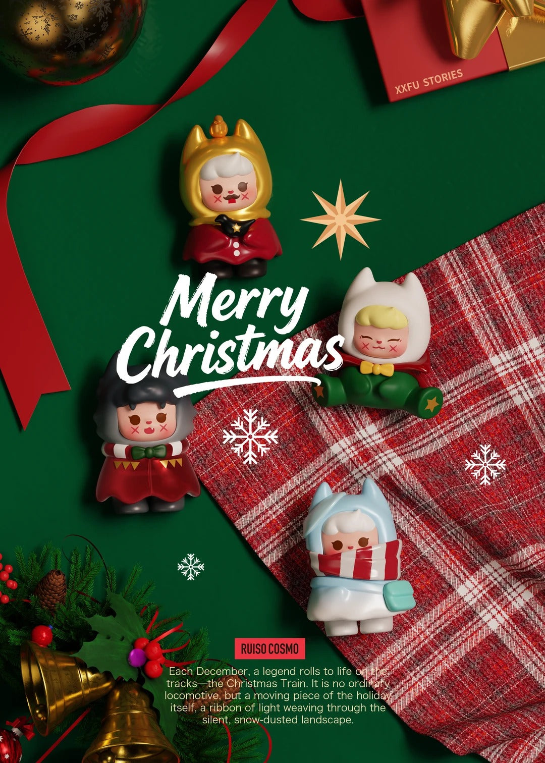 XXFU Trains Coming And Goingon Christmas Eve Mini Series Blind Box