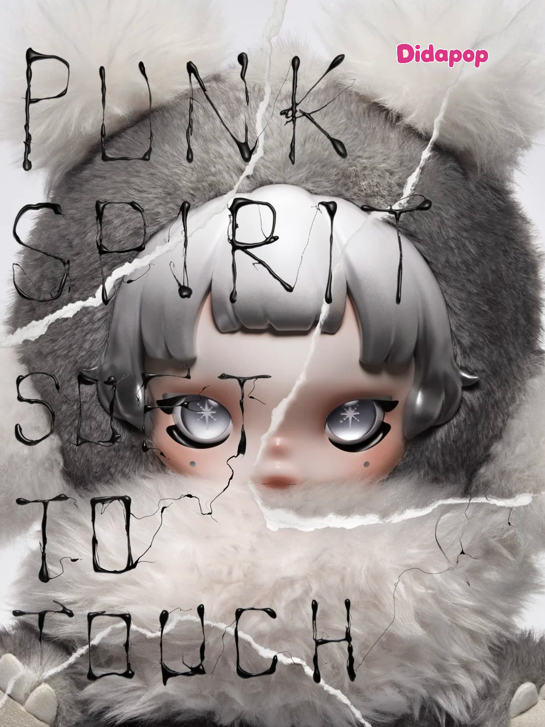 SKULLPANDA Punk Panda 400％ Plush Doll-PRE-ORDER 3-5DAYS