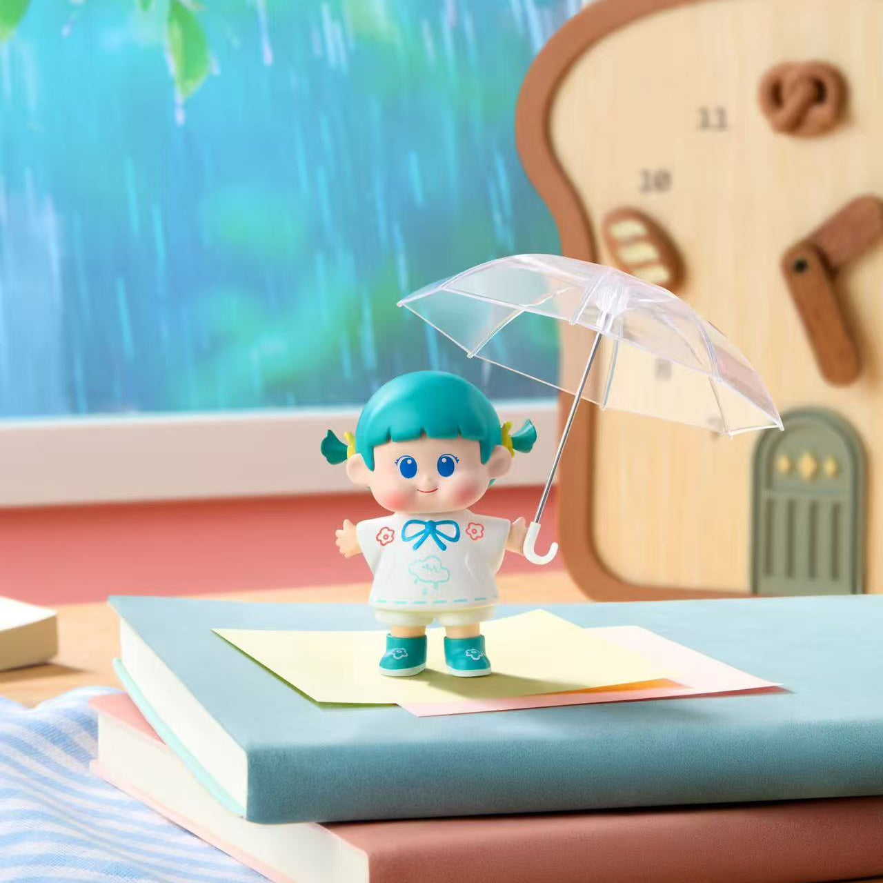 YUUNA Mini Figure Blind Box - Playful Raincoat Series for Decoration & Collection