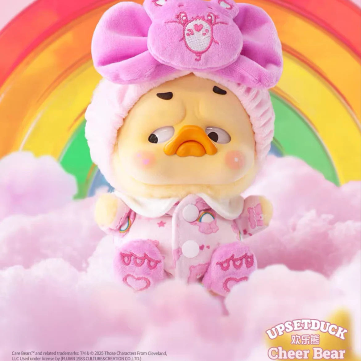 Upset Duck x Carebear Sleeping Bear Plush Doll Blind Box