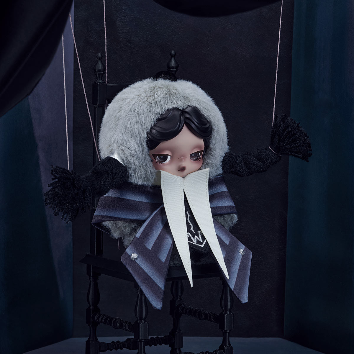 SKULLPANDA × Wednesday Plush (Nevermore Academy Uniform Version)PRE ORDER