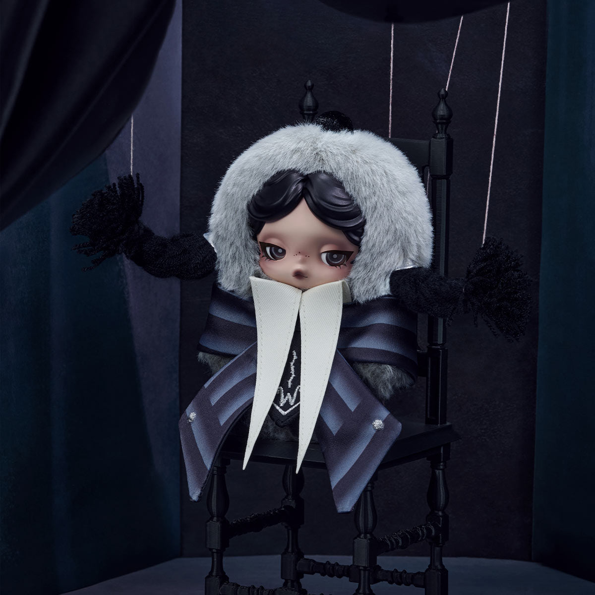 SKULLPANDA × Wednesday Plush (Nevermore Academy Uniform Version)PRE ORDER