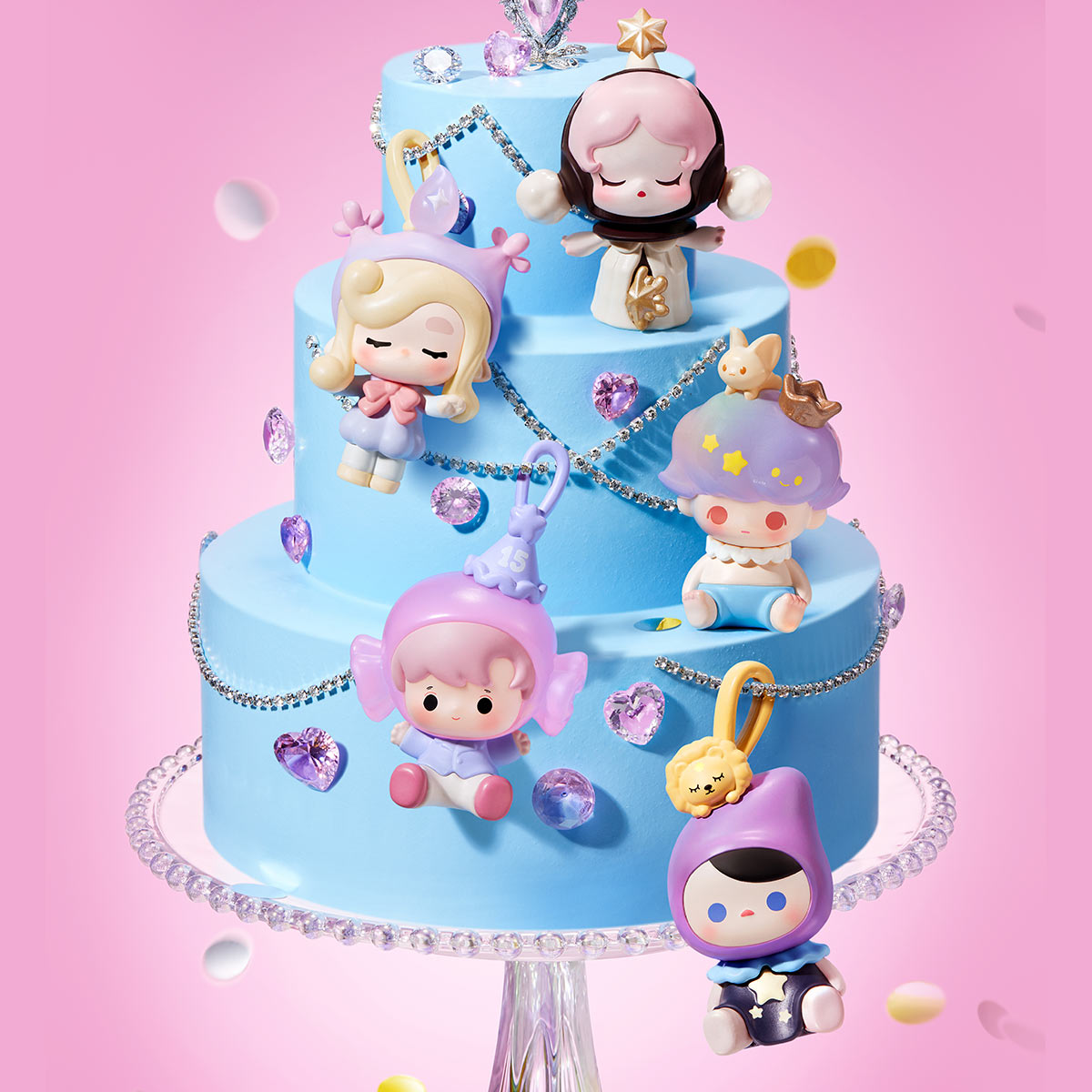 POP BEAN Celebrate This Moment Series - Trendy Mini Collectible Figurines