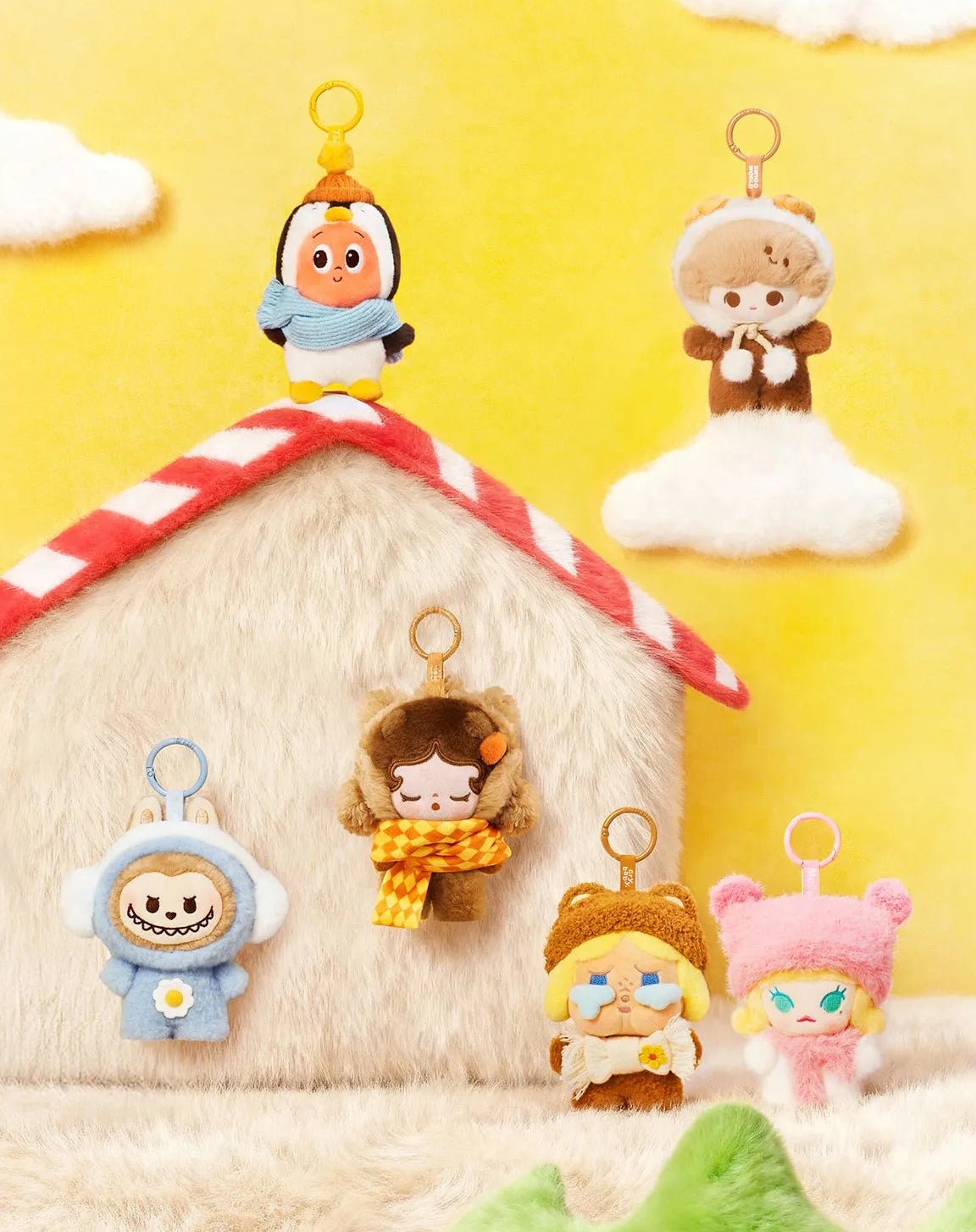 POP BEAN Fluffy & Cozy Series-Plush Pendant Blind Box