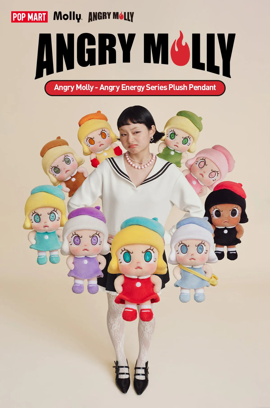 Angry Molly - Angry Energy Series Plush Pendant