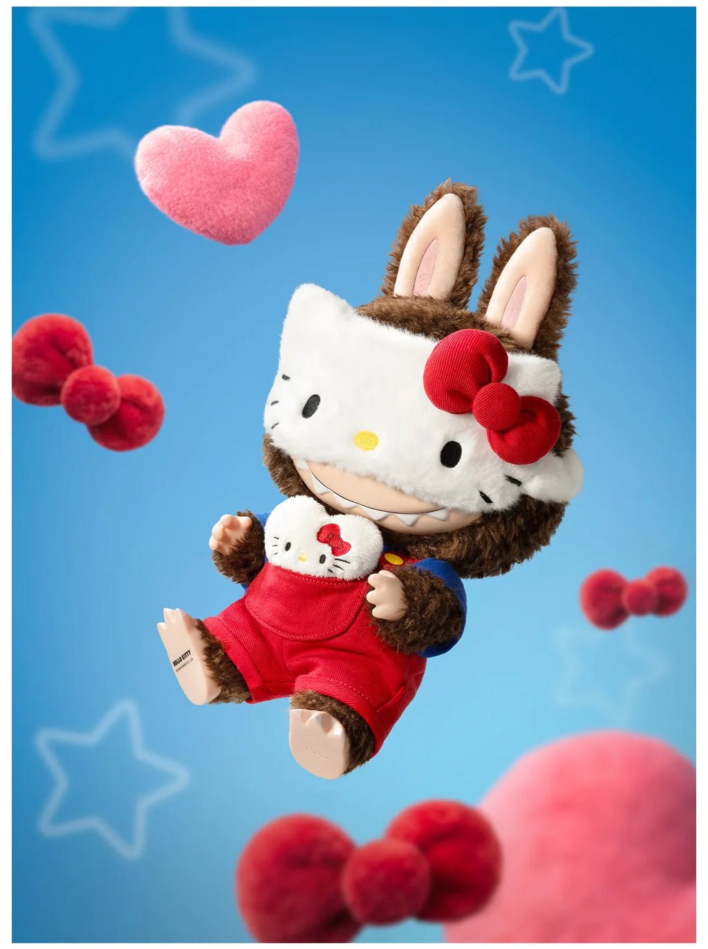 THE MONSTERS × HELLO KITTY - Vinyl Plush Doll Labubu