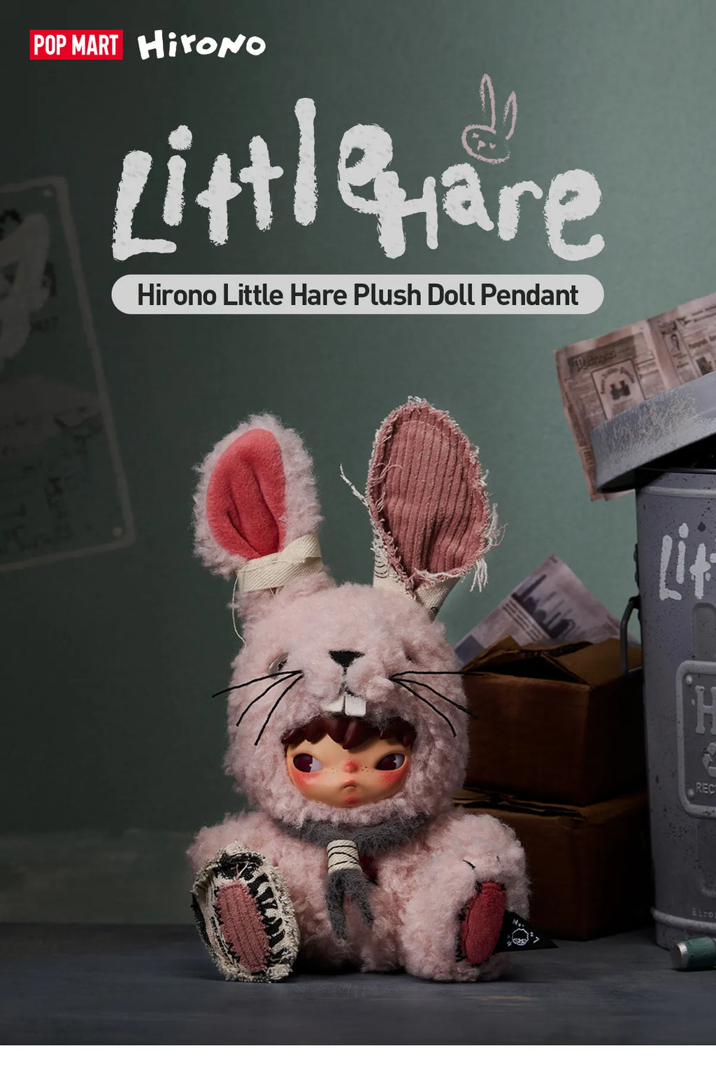 Hirono Little Hare Plush Doll Pendant(PRE-ORDER 3-5DAYS)