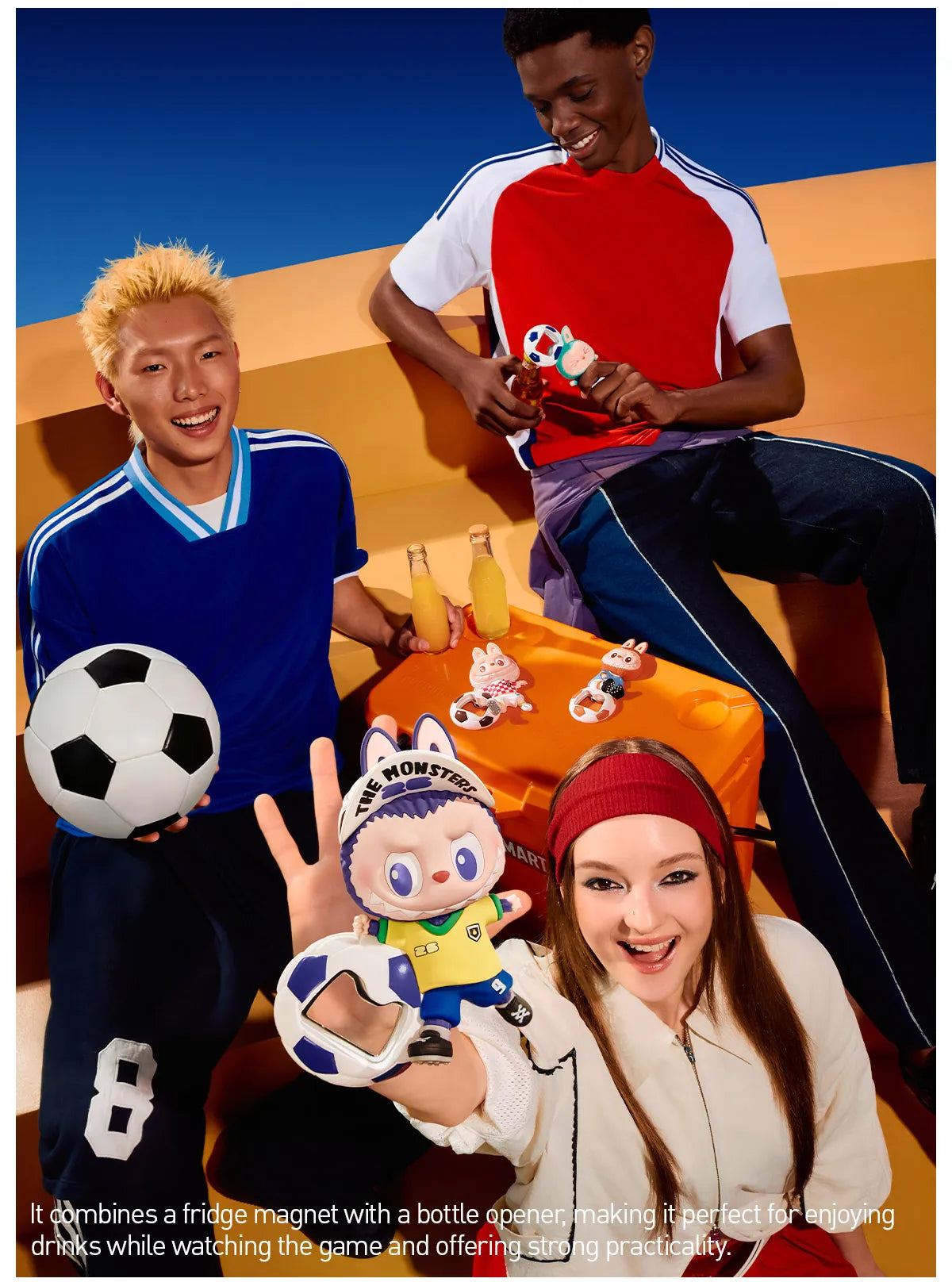THE MONSTERS × FIFA SERIES - Bottle Opener Fridge Magnet Blind Box