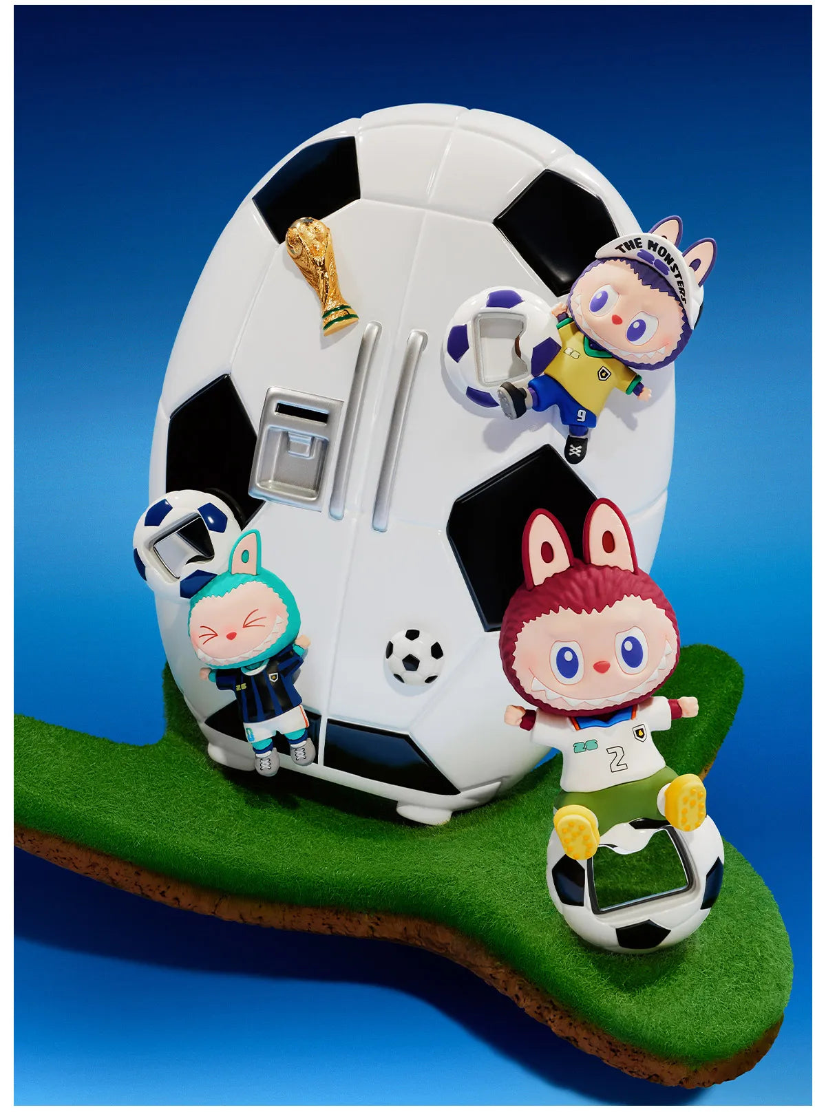 THE MONSTERS × FIFA SERIES - Bottle Opener Fridge Magnet Blind Box