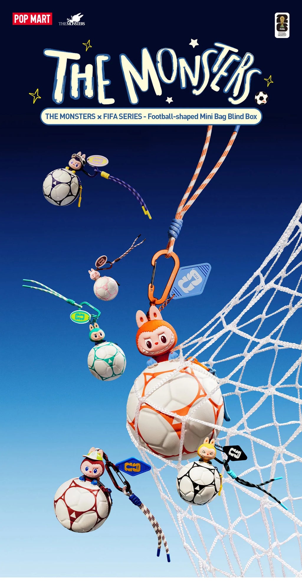 THE MONSTERS × FIFA SERIES - Football-shaped Mini Bag Blind Box