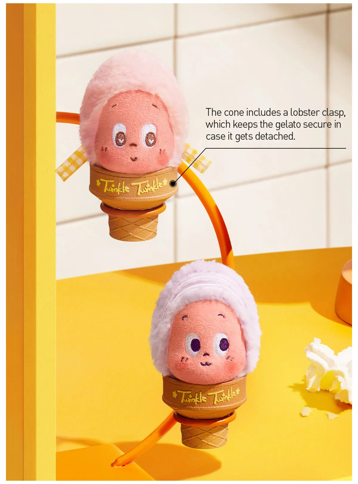 MOON GELATO Series-Ice Cream Plush Pendant Blind Box