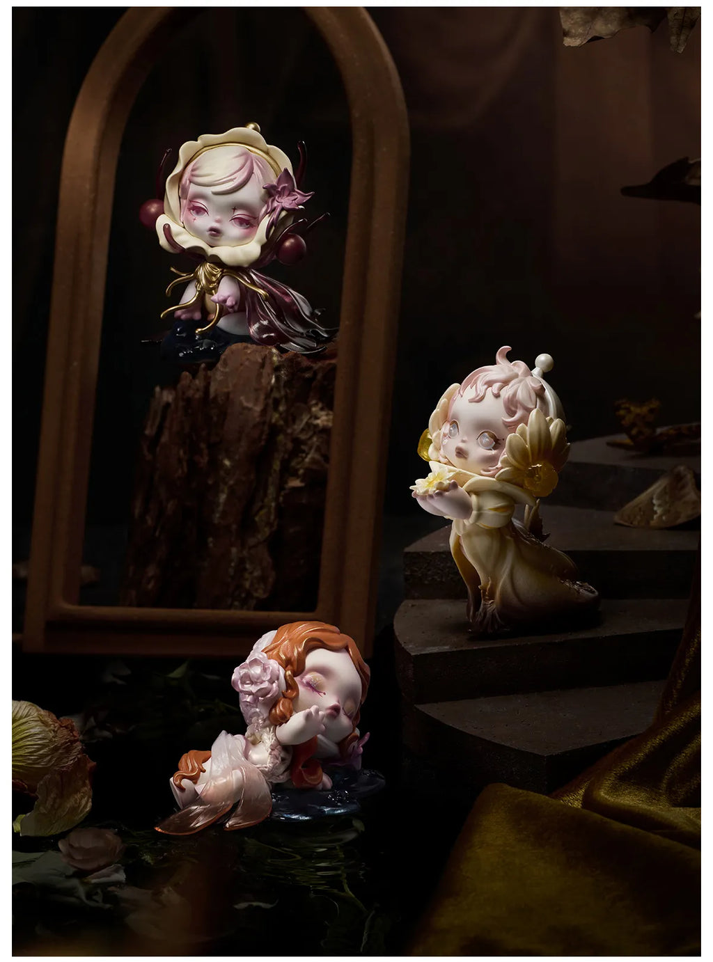 SKULLPANDA Petals in Four Acts Series Figures