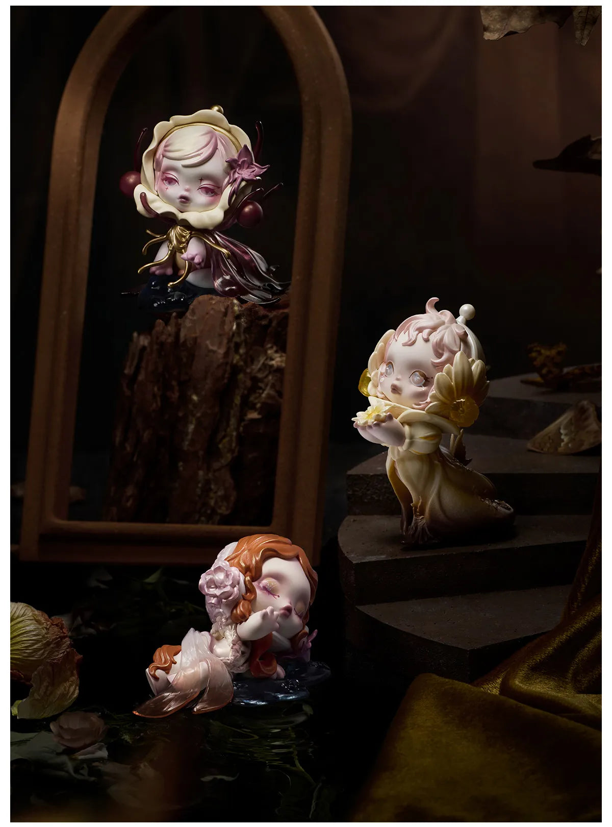 SKULLPANDA Petals in Four Acts Series Figures