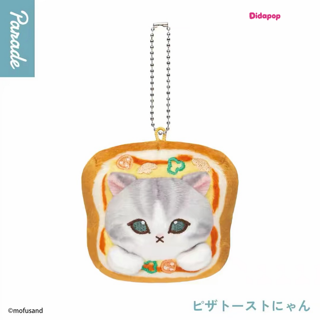 Mofusand Bread Cat Plush Keychain Series