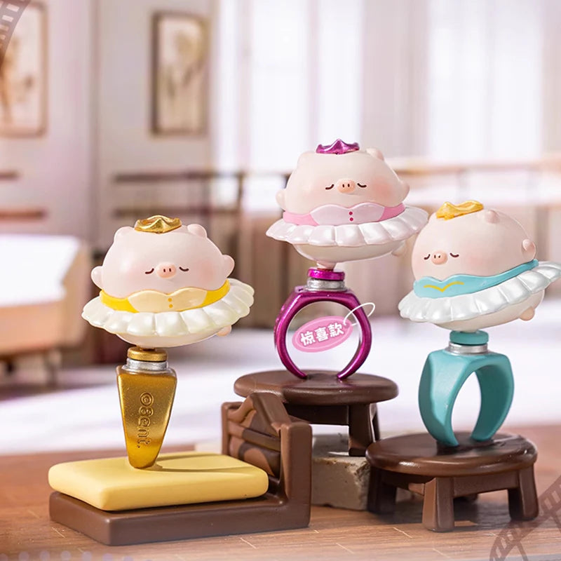 TIAN BAO Piggy Starry Waltz Rotating Ring Series Plush Blind Box