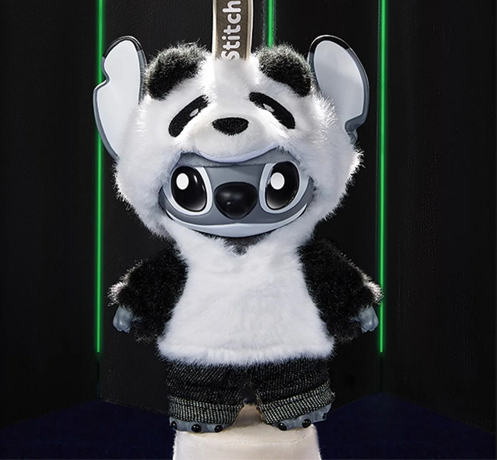 STITCH Panda Vinyl Plush Hanging Card