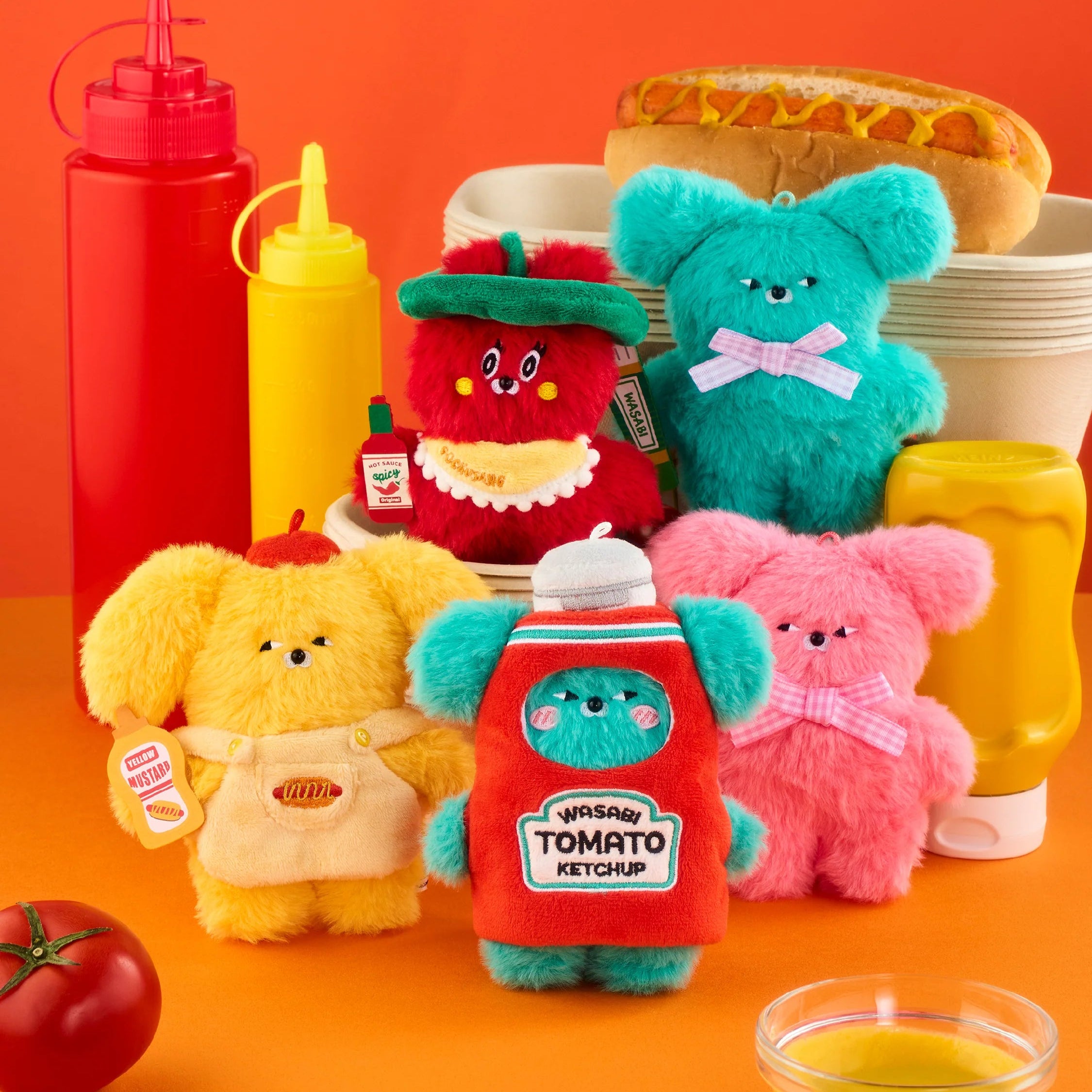 WASABI BEAR Flavor Series Plush Keychain Blind Box