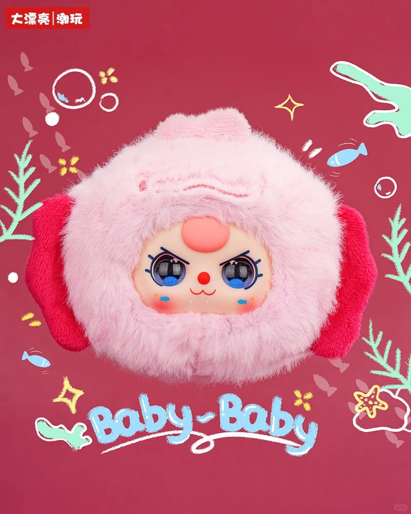 BabyThree Ocean Babies Version 2 Plush Keychain | Cute Collectible Charm