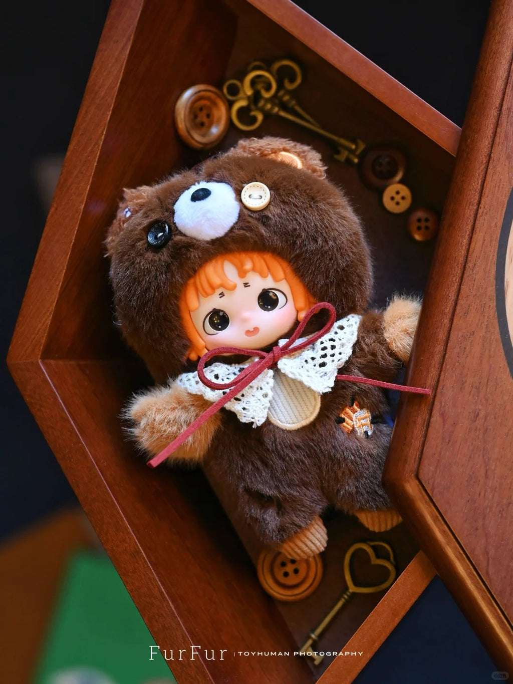 FURFUR The Stitched Dreamtime Blind Box - Retro Plush Doll Collectible with Poseable Skeleton