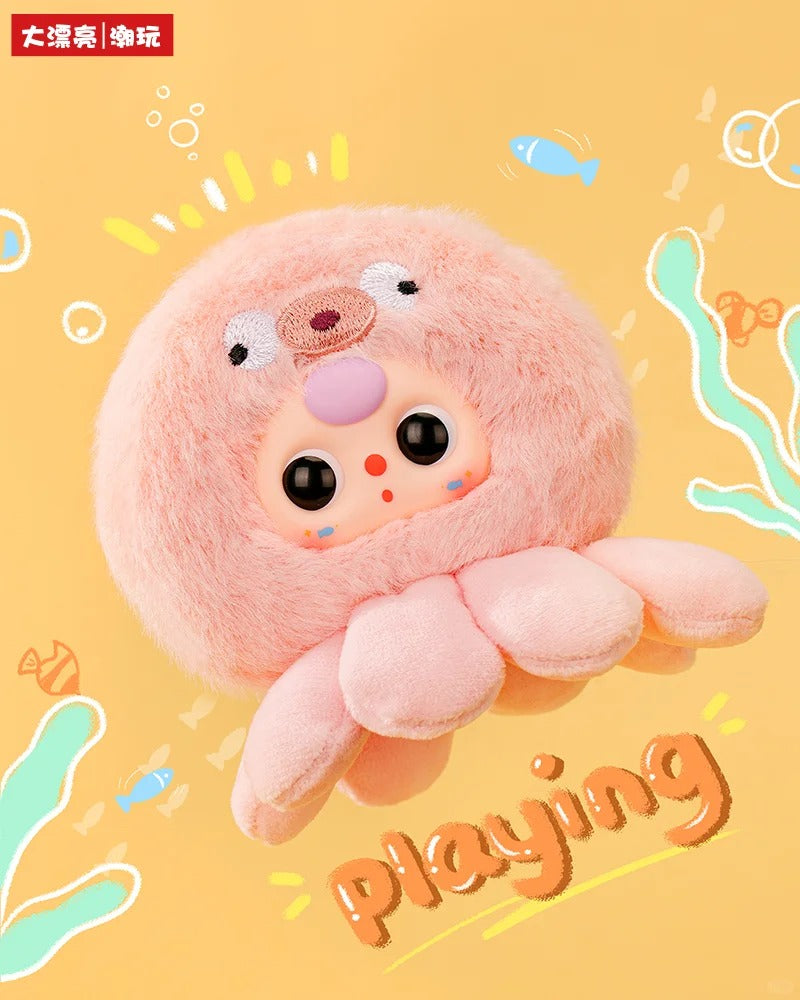 BabyThree Ocean Babies Version 2 Plush Keychain | Cute Collectible Charm