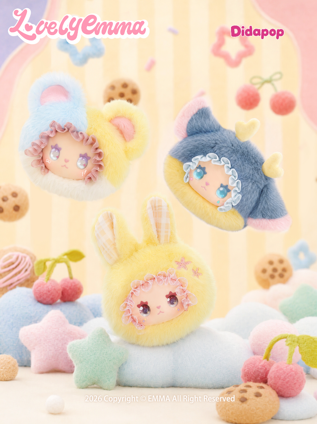 LUCKY EMMA Silly Little Cutie Pouch Series Plush Blind Box