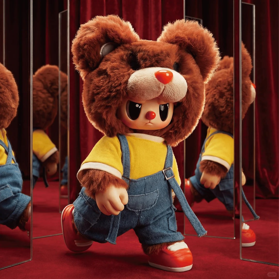 Rebel Bear Street Movable Series | Vinyl & Plush Collectible Action Toys