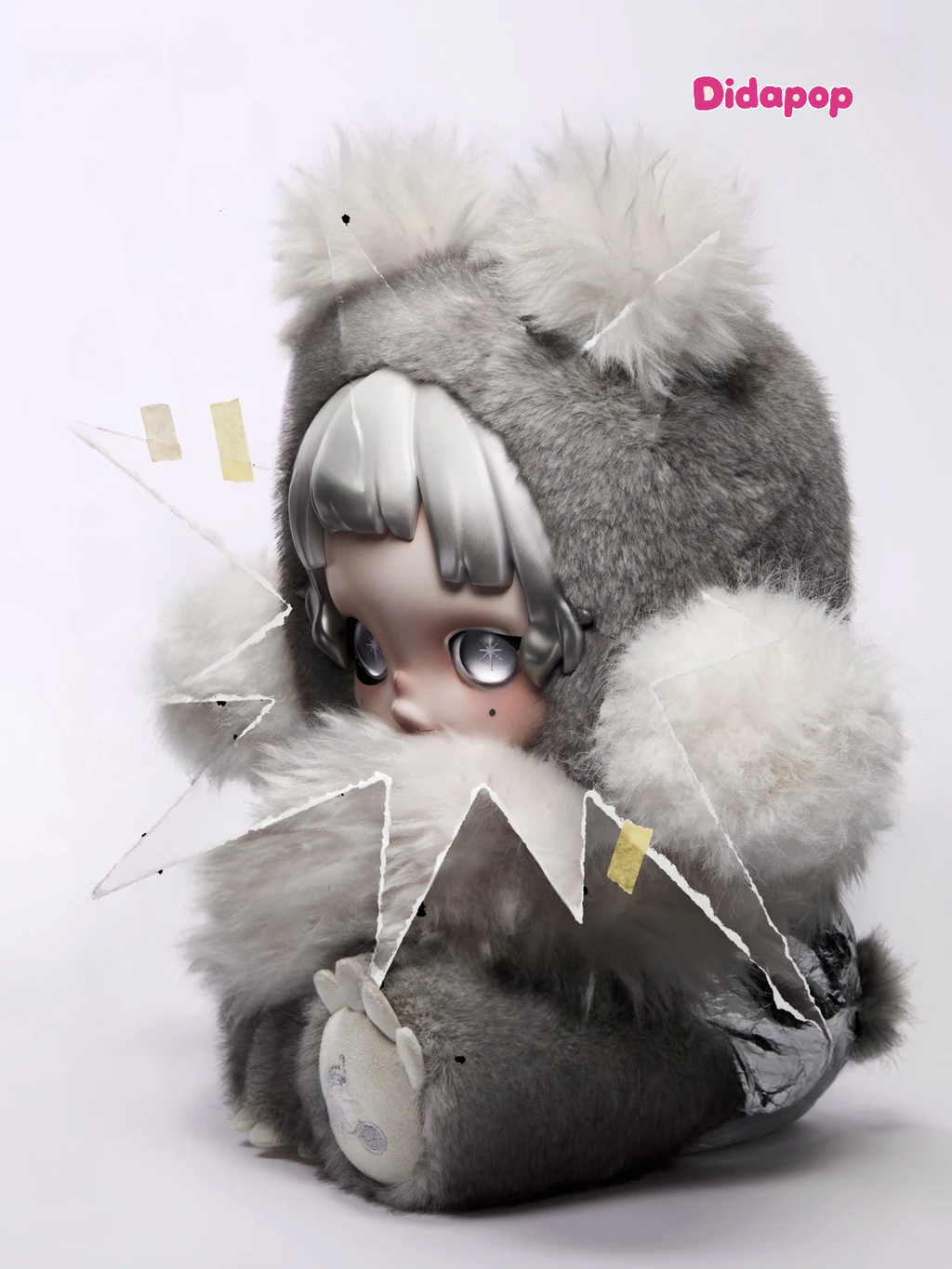 SKULLPANDA Punk Panda 400％ Plush Doll-PRE-ORDER 3-5DAYS