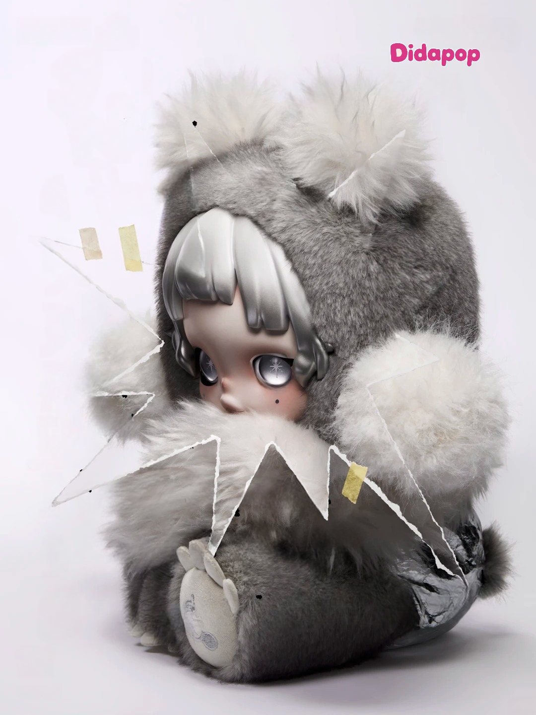 SKULLPANDA Punk Panda 400％ Plush Doll-PRE-ORDER 3-5DAYS