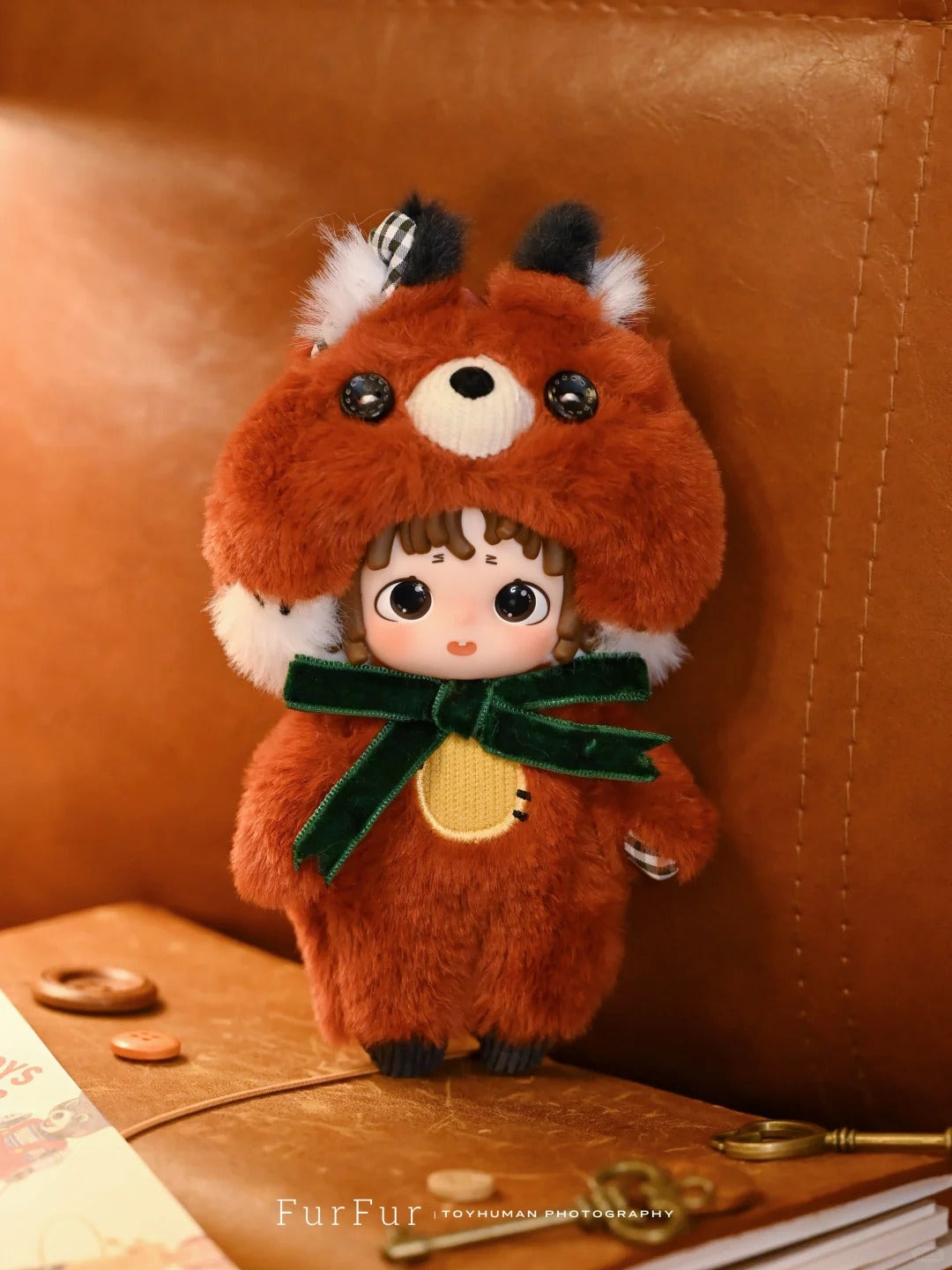 FURFUR The Stitched Dreamtime Blind Box - Retro Plush Doll Collectible with Poseable Skeleton